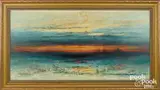 sunrise landscape by Christopher Shearer, oil on canvas, sold Jan 2022