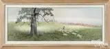 titled General Cornwallis on a hill near Sconneltown by Barclay Rubincam, pastel, sold Jan 2022
