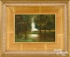 landscapes by Ben Austrian, oil on board, sold Jan 2022