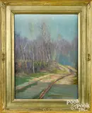 landscape by Edward Willis Redfield, oil on canvas, sold Jan 2022