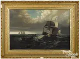 maritime scene by Franklin Dullin Briscoe, oil on canvas, sold Jan 2022