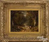 wooded landscape by Narcisse-Virgilio Diaz de la Pena, oil on panel, sold Jan 2022