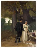 of a soldier and a woman by Kurt von Rozynski, oil on canvas, sold Jan 2022