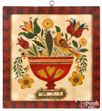 theorem of an urn of flowers by David Y. Ellinger, oil on velvet, sold Jan 2022