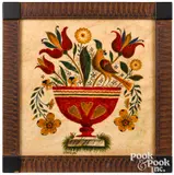 theorem of an urn of flowers by David Y. Ellinger, oil on velvet, sold Jan 2022