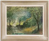 landscape by Henry Sharadin, oil on canvas laid on board, sold Dec 2021