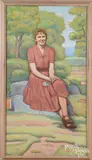 portrait of Elizabeth by Joseph Grossman, oil on canvas, sold Dec 2021