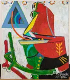 Exhortation by Irving Kriesberg, oil on canvas, sold Dec 2021