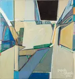 abstract by Jimmy C. Lueders, oil on canvas, sold Dec 2021