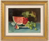 STILL-LIFE PAINTING by Rebecca Patman Chandler, oil on canvas, sold Apr 2023