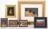 PAINTINGS, LOT OF SIX by Bill Gramley, chalk pastels, sold Apr 2023