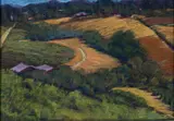 LANDSCAPE PAINTING by Susan Sohl, pastel on paper, sold Apr 2023