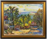 LANDSCAPE PAINTING by Liviu Hancu, oil on canvas, sold Apr 2023