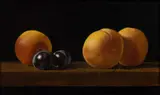 STILL-LIFE PAINTING by Edward A Herbes, oil on board, sold Mar 2023