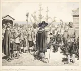 VIRGINIA HISTORICAL ORIGINAL ILLUSTRATION ART by Rodney Thomson, watercolor and gouache on paper, sold Mar 2023