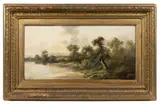 LANDSCAPE PAINTING by Ada Stone, oil on canvas, sold Mar 2023