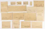 ATTRIBUTED, FRENCH BEACH SCENE SKETCHES, LOT OF 20 by Conrad Wise Chapman, ink on paper, sold Mar 2023