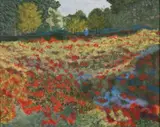 IMPRESSIONIST LANDSCAPE by North Carolina, oil on canvas, sold Mar 2023