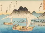 Maisaka by Utagawa Hiroshige, 1840-1842, woodcut in colors, sold Apr 2021