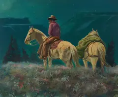 Untitled by Phil Tyler, 1980, oil on canvas (unstretched), sold Mar 2021