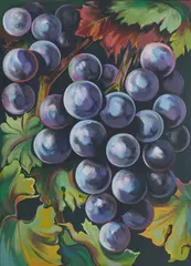 Grapes by Lowell Nesbitt, 1980, oil on canvas, sold Mar 2021