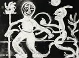 Ici by Herbert Gentry, lithograph, sold Mar 2021