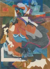 Nocturne by Olivia Koopalethes, c. 1990's, colored pencil on paper, sold Mar 2021