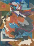 Nocturne by Olivia Koopalethes, c. 1990's, colored pencil on paper, sold Mar 2021