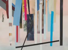 Toht 1 by Tomory Dodge, 2009, watercolor and collage on paper, sold Mar 2021