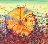 Paella By The Sea by John Olsen, 2014, watercolour and pastel on paper, sold Aug 2014