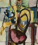 Still Life by John Olsen, 1954, oil on canvas, sold Aug 2014