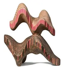 Back And Forth by Lionel Bawden, 2006, coloured Staedtler pencils, epoxy and linseed oil, sold Aug 2014