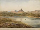 Between Jervis And Batemans Bay Near Narrawallee, New South Wales by Robert Hoddle, 1830, watercolour on paper, sold Aug 2014