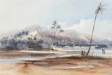 Pape’Ete Harbour, Tahiti by Conrad Martens, 1856, watercolour on paper, sold Aug 2014
