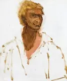 Unfinished Portrait by Russell Drysdale, 1964, oil on composition board, offered Aug 2014