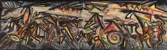 Untitled by Peter Booth, 1986, pastel on paper, sold Aug 2014