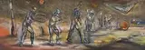 Untitled by Peter Booth, 1984, pastel on paper, sold Aug 2014