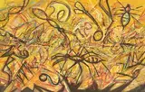 Insect by Peter Booth, 1986, pastel on paper, sold Aug 2014