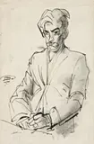 Drawing For A Self Portrait by William Dobell, c.1931, ink on paper, sold Aug 2014