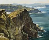North Of Avalon, Sydney, New South Wales by Robert Johnson, oil on canvas on board, sold Aug 2014