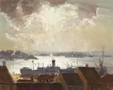 Sydney Harbour Shipping by James Ranalph Jackson, oil on canvas on board, sold Aug 2014