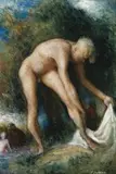 Boy Bathing by William Dobell, 1939, oil on board, sold Apr 2014