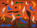 Landscape Of Desire by John Coburn, 1986, oil on canvas, sold Apr 2014