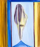 Blue Shirt, Blue Sky by Ken Whisson, 2005, oil on linen, offered Apr 2014