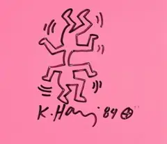 Untitled by Keith Haring, 1984, fibre-tipped pen and ink on card, sold Apr 2014