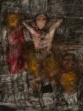 A Midsummer Night’S Dream by Sidney Nolan, c.1963, oil and enamel on composition board, offered Apr 2014