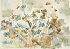 Saplings by Fred Williams, c.1961, watercolour on paper, offered Apr 2014