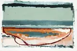 Wrecked ‘Boat On The Shore’ by John Firth-Smith, 1975, synthetic polymer paint on paper, sold Apr 2014