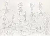Ls 67 by Robert Klippel, 1975, pencil on paper, sold Apr 2014