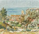 South Of France by Rupert Bunny, oil on board, sold Apr 2014